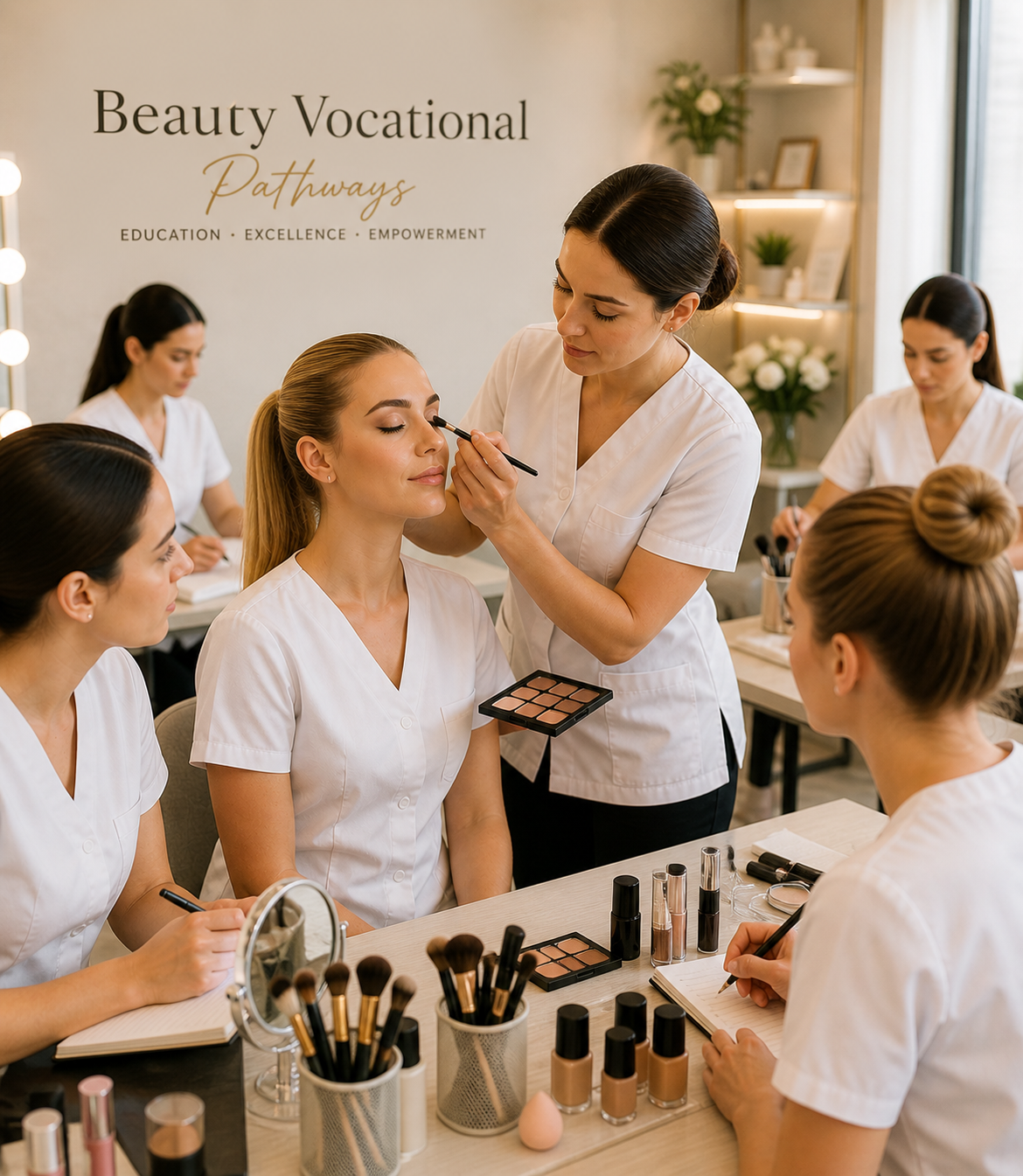 Make-up application training